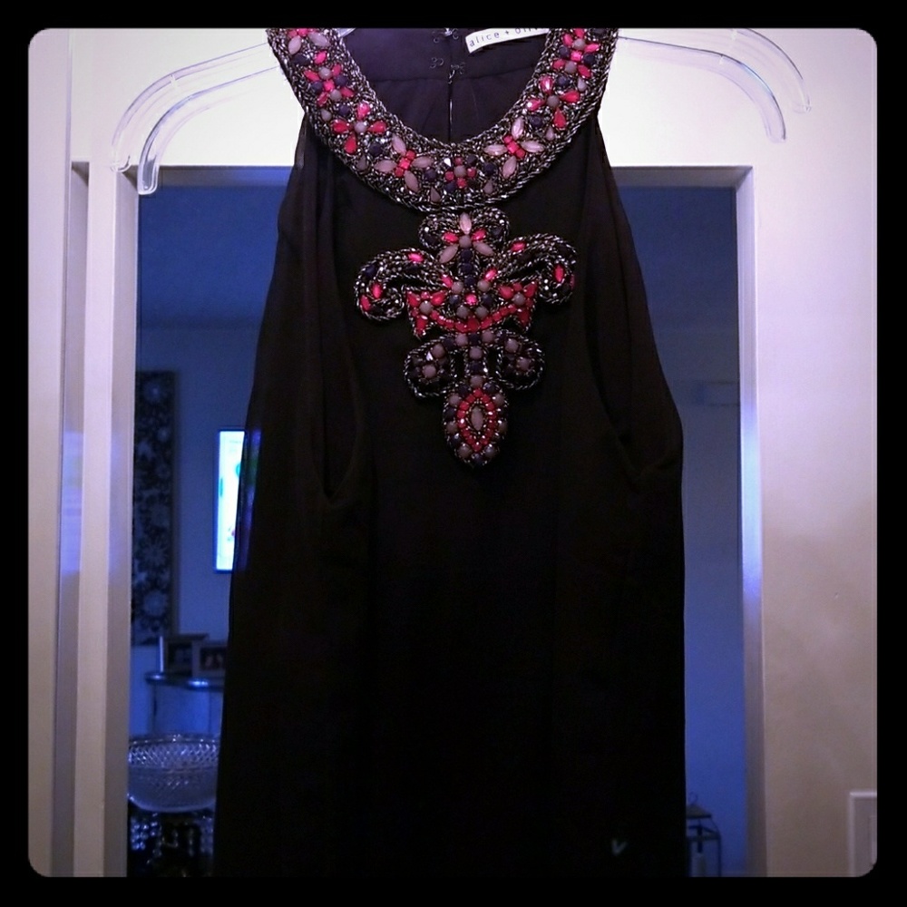 Alice and Olivia Jeweled Top